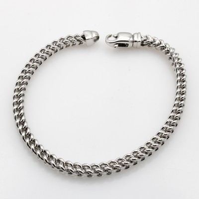 27046476a - Armband im Franco Design, WG 585/000, B. ca. 4.5 mm, L. ca. 21 cm