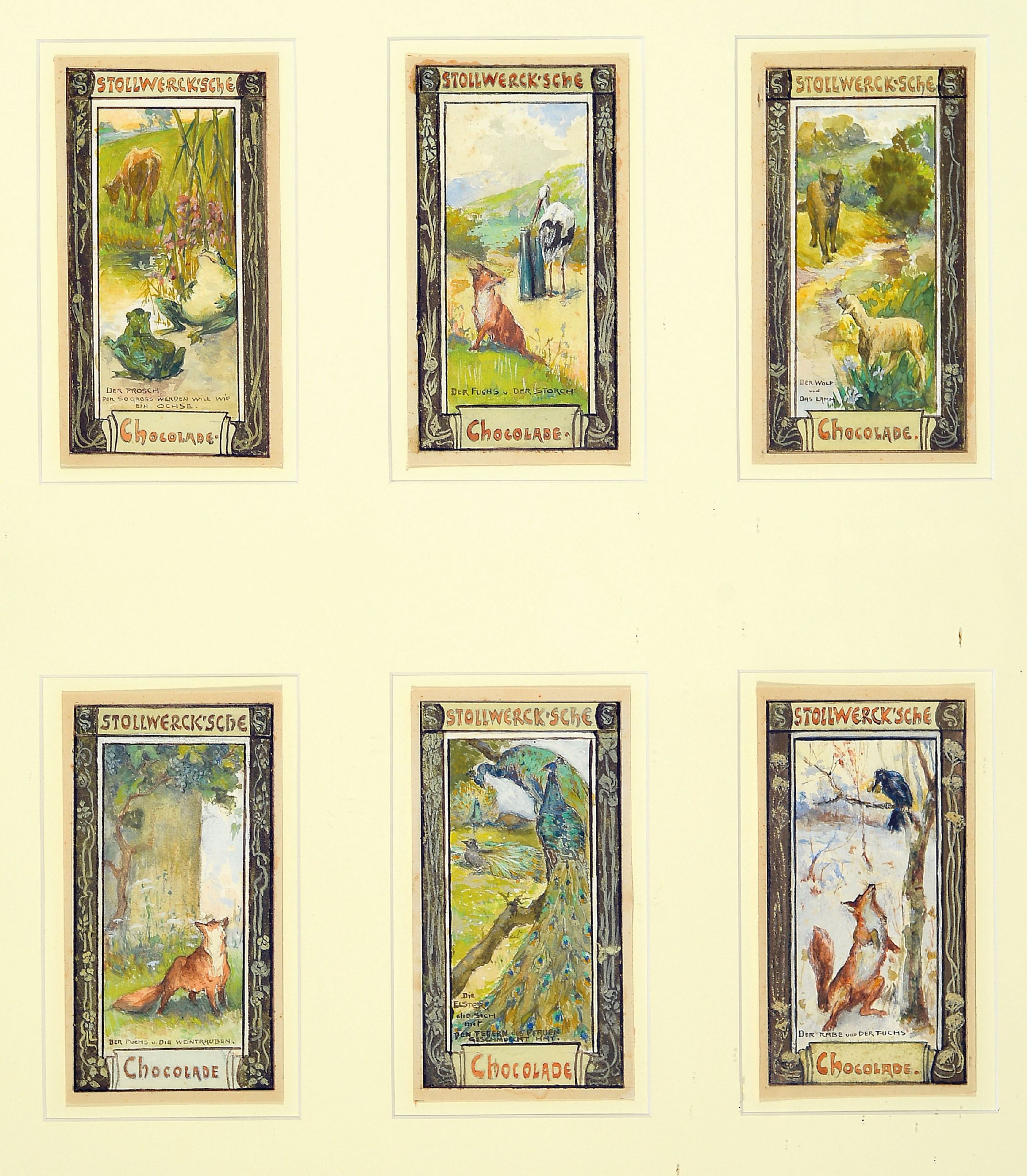 Image 27047048 - Friedrich Ferdinand Koch, 1863-1923 Landau: 6 Entwürfe zu Stollwerck Sammelbildern, um ...