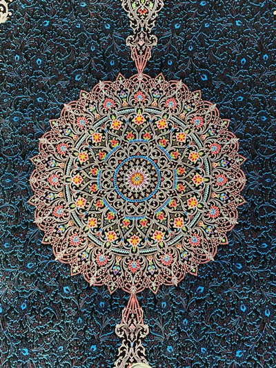 27047047d - Ghom Seide fein signiert, Persien, ca. 20 Jahre, reine Naturseide, ca. 303 x 199 cm, ...