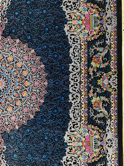 27047047f - Ghom Seide fein signiert, Persien, ca. 20 Jahre, reine Naturseide, ca. 303 x 199 cm, ...