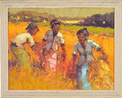 27047063k - Frits Lucien Ohl, 1904 Palembang/Indonesien- 1976 Den Haag, indonesische Frauen bei der ...