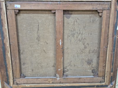 27047261d - René Clarot, 1882 Anderlecht-1972 Ixelles, Personen vor der Stadtmauer, Öl/Lwd, rechts ...