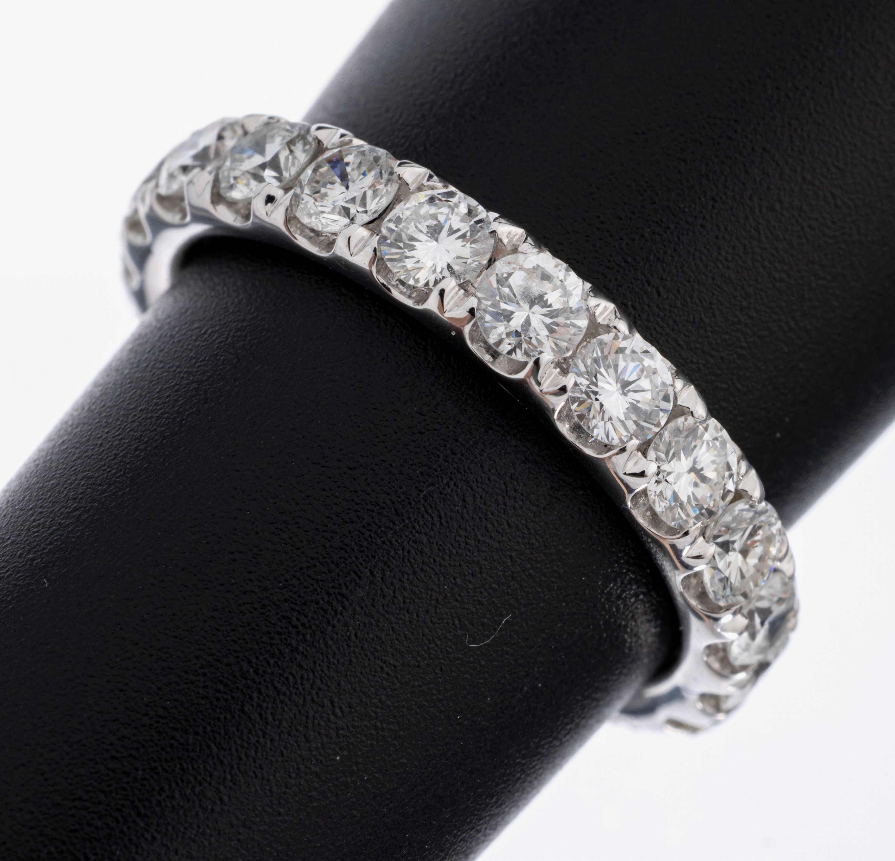 Image 27047717 - 14 kt gold brilliant-memoryring , WG 585/000, 21 brilliants total approx. 2.45 ct ...