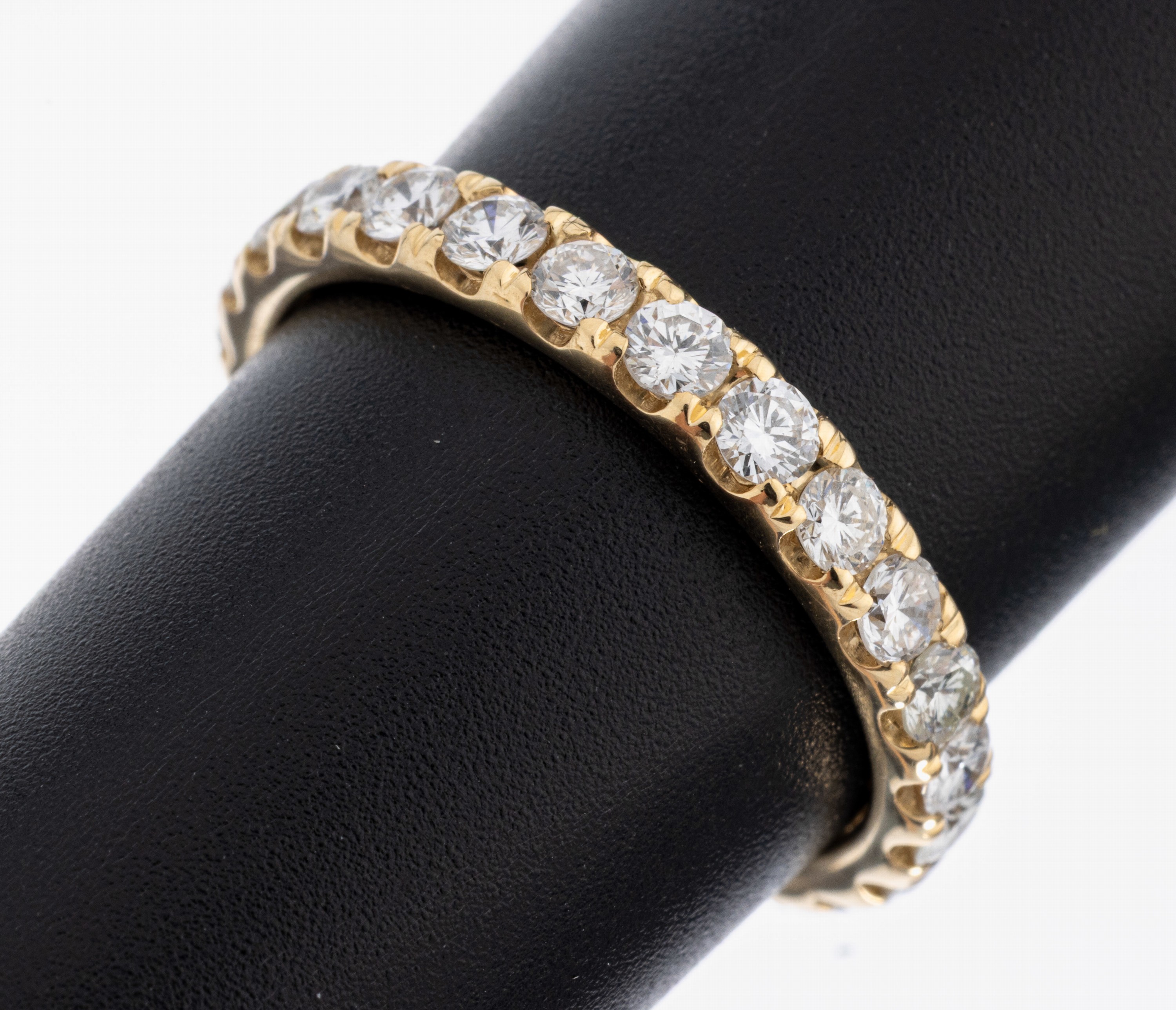 Image 27047727 - 14 kt Gold Brillant-Memoryring, GG 585/000,25 Brillanten zus. ca. 1.45 ct (grav.) ...