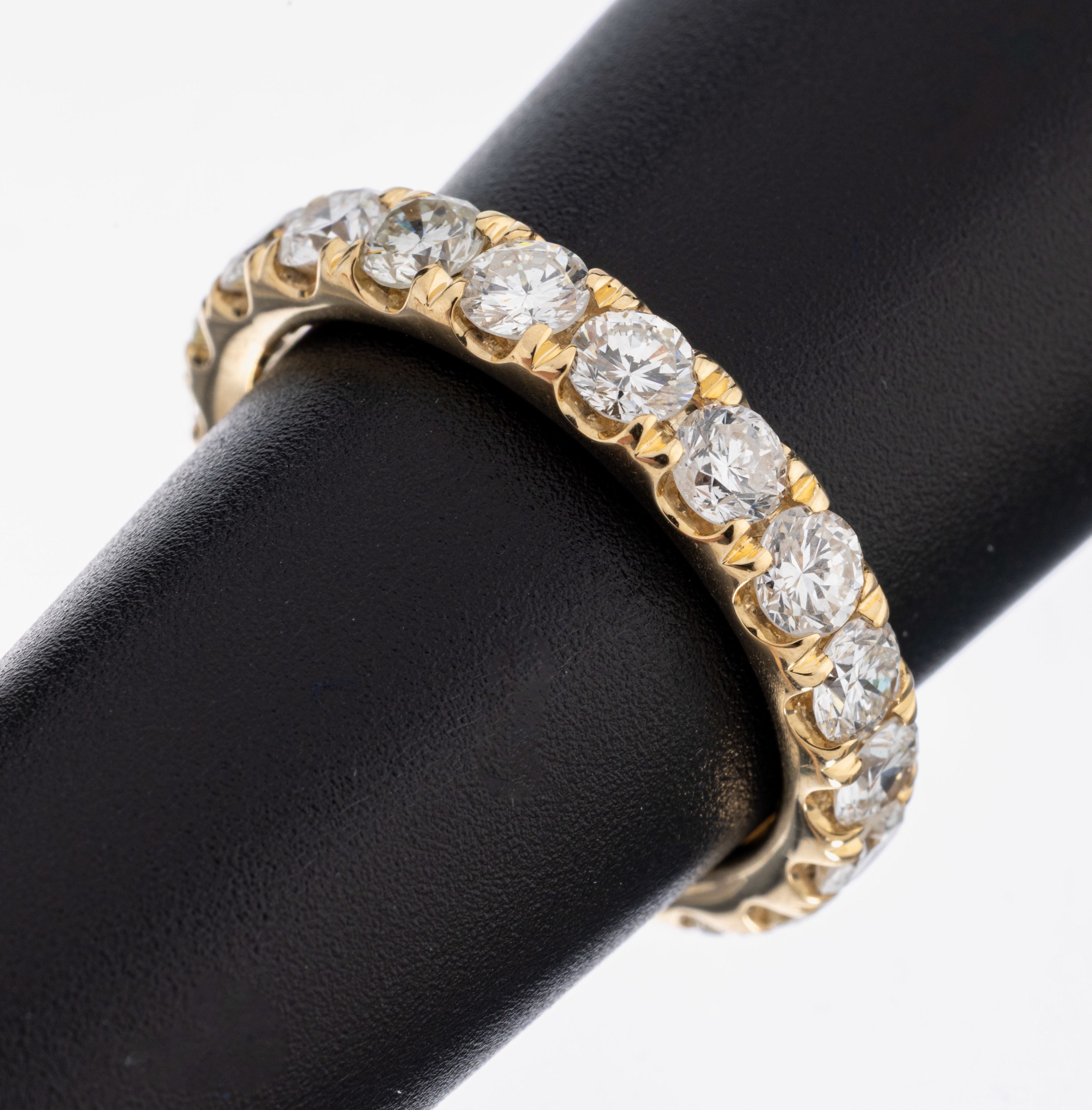 Image 27047728 - 14 kt Gold Brillant-Memoryring, GG 585/000,20 Brillanten zus. ca. 2.75 ct (grav.) ...