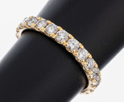 Image 14 kt Gold Brillant-Memoryring, GG 585/000,23 Brillanten zus. ca. 1.65 ct (grav.) ...