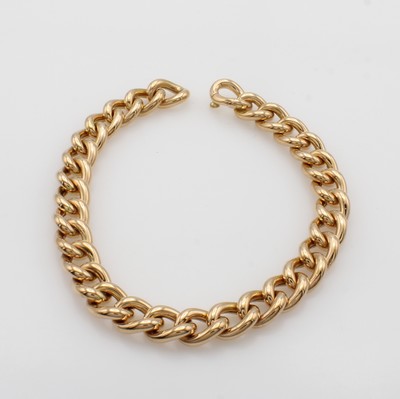 Image Panzerarmband, RG 750/000, große, ovale Glieder, integrierte Schl., L. ca. 20 cm ...