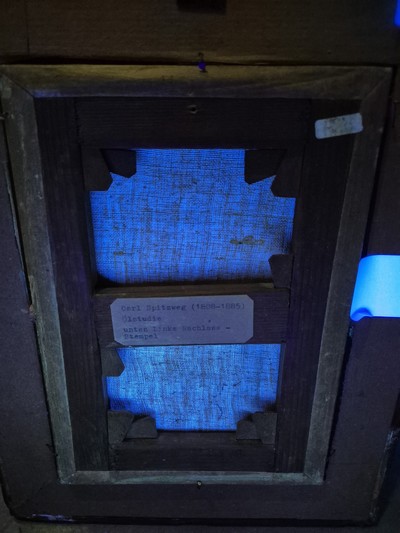 27047891e - Carl Spitzweg, 1808-1885 München, ´Baumstudie´, Studie zweier Birken auf sandigem wohl ...