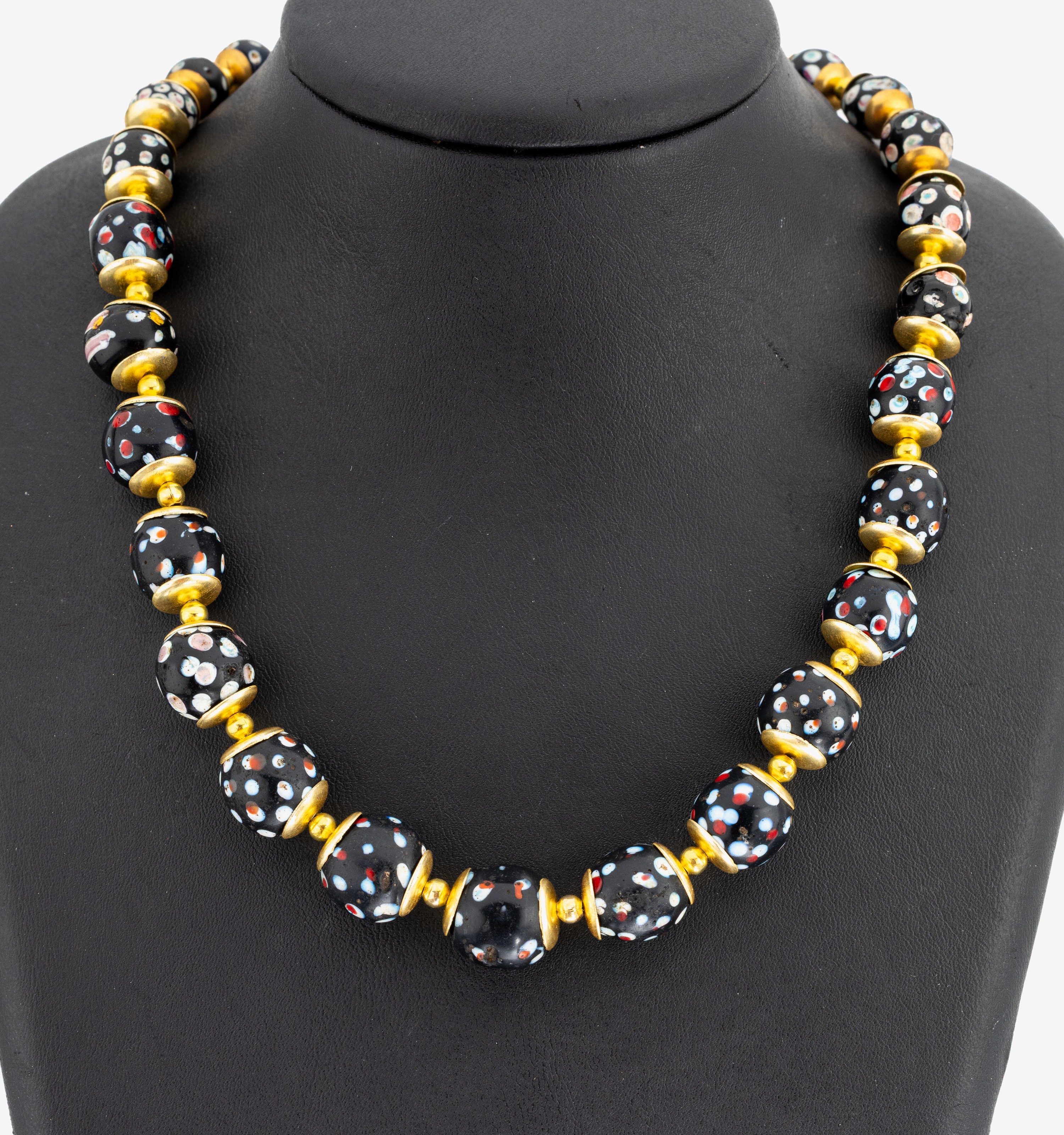 Image 27048000 - Unusual Murano glass necklace , clasp and intermediates metal gold plated, Murano glass ...
