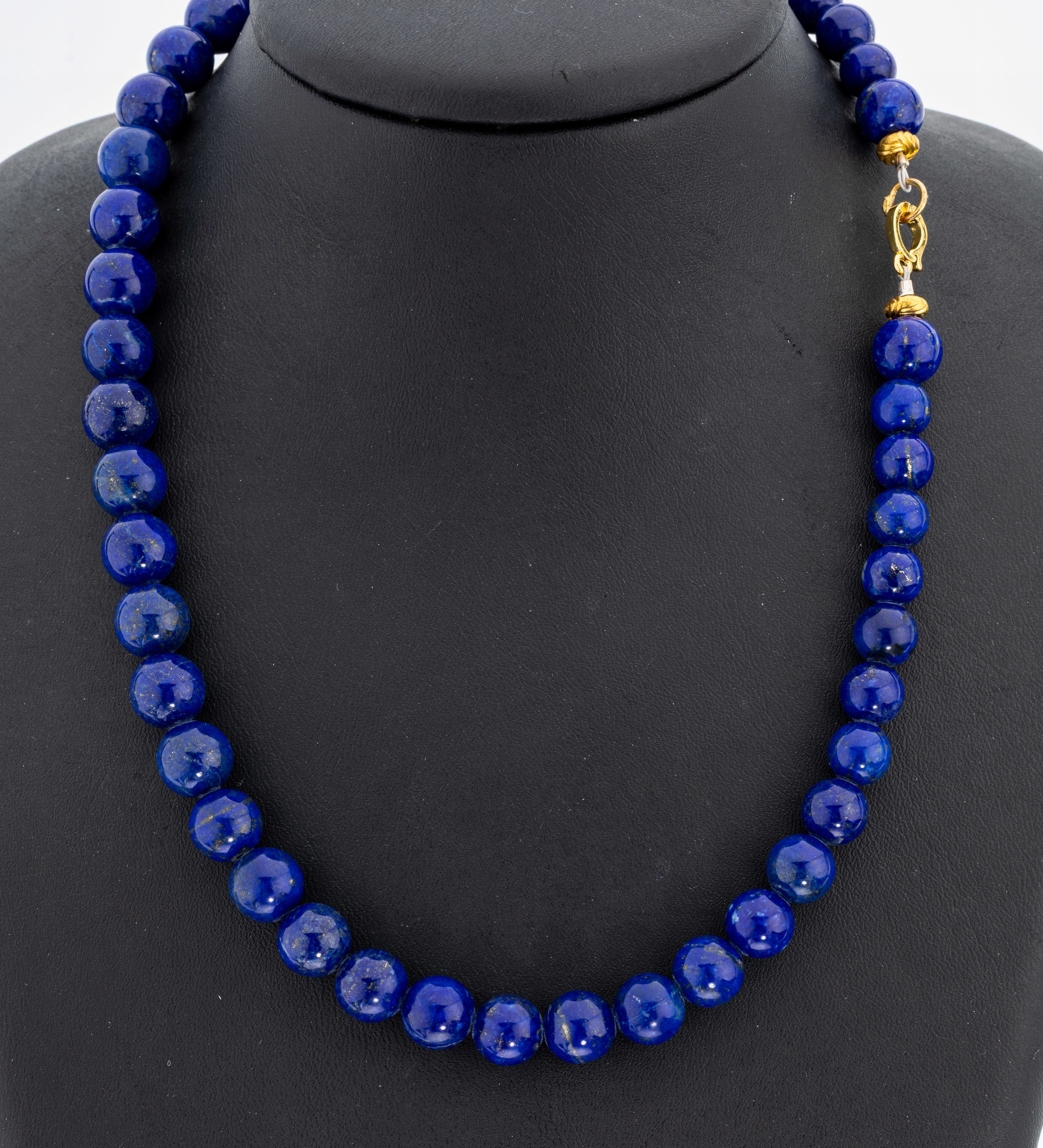 Image 27048015 - Lapislazuli-Collier, Lapislazuli-Kugeln, D.ca. 9.5-10.1 mm, L. ca. 45 cm, ...