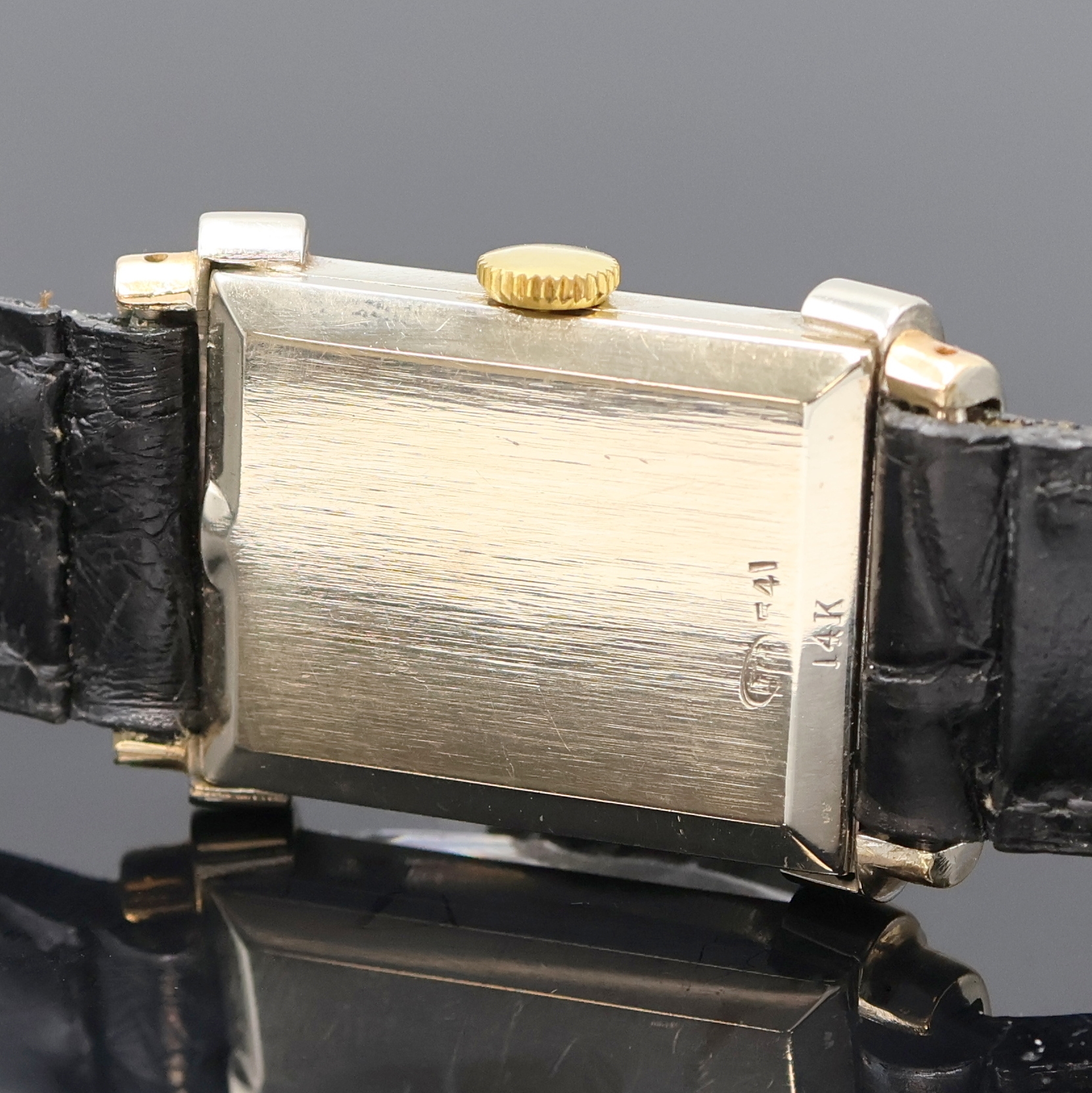 Detail d: HAMILTON Armbanduhr 14k Gold filled mit Diamanten, USA um 1955, Handaufzug, Boden aufgedr., Geh. teils m. Diamanten bes., champagnerfarb. Zifferbl. ...