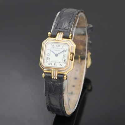 Image CARTIER Paris Damenarmbanduhr Ceinture in GG/WG/RG 750/000, Schweiz/Frankreich um 1990, ...