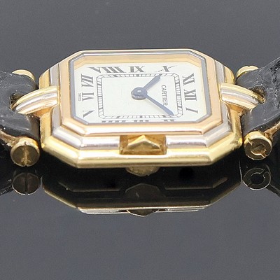27048037c - CARTIER Paris Damenarmbanduhr Ceinture in GG/WG/RG 750/000, Schweiz/Frankreich um 1990, ...