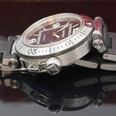 27048061d - CARTIER gents wristwatch model Pasha Seatimer reference 2790, self winding, stainless ...