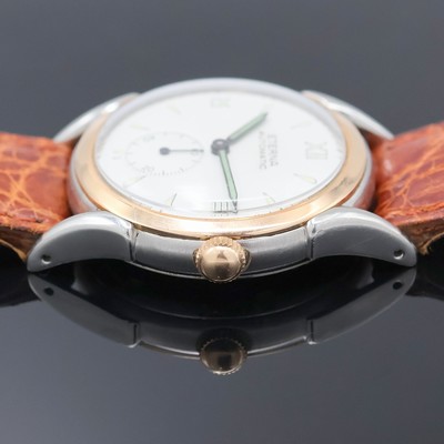 27048074c - ETERNA Armbanduhr mit Hammerautomatik in Stahl, Schweiz um 1945, Automatik, Boden ...