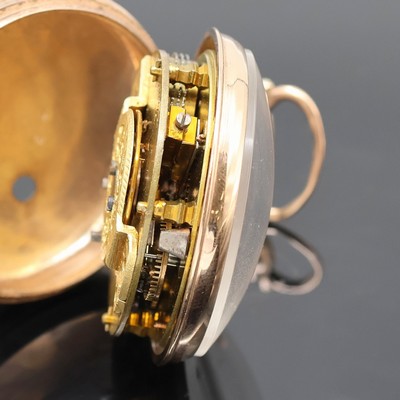 27048081c - PRIOR London vergoldete Spindeltaschenuhr, um 1820, Schlüsselaufzug, glattes Geh., ...