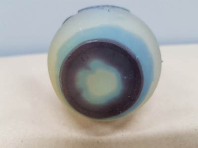 27048093f - Ziervase ´Clematis´, Galle, Nancy, 1. Viertel 20.Jh., farbloses Glas, violetter und ...