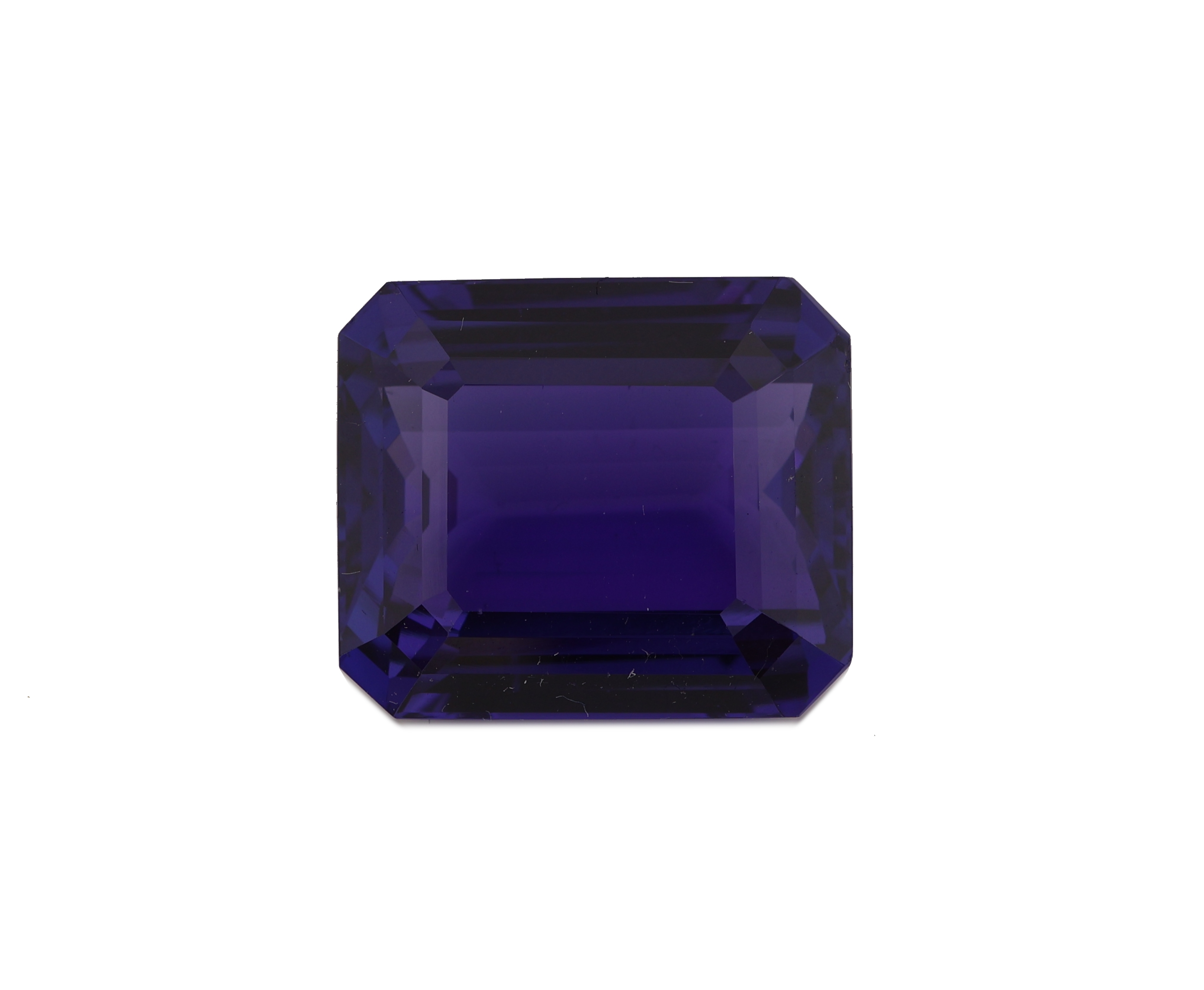 Image 27048125 - Loser Tansanit, 21.864 ct, oktagonaler Treppenschliff, 16.90 x 14.50 x 9.01 mm, Reinheit ...