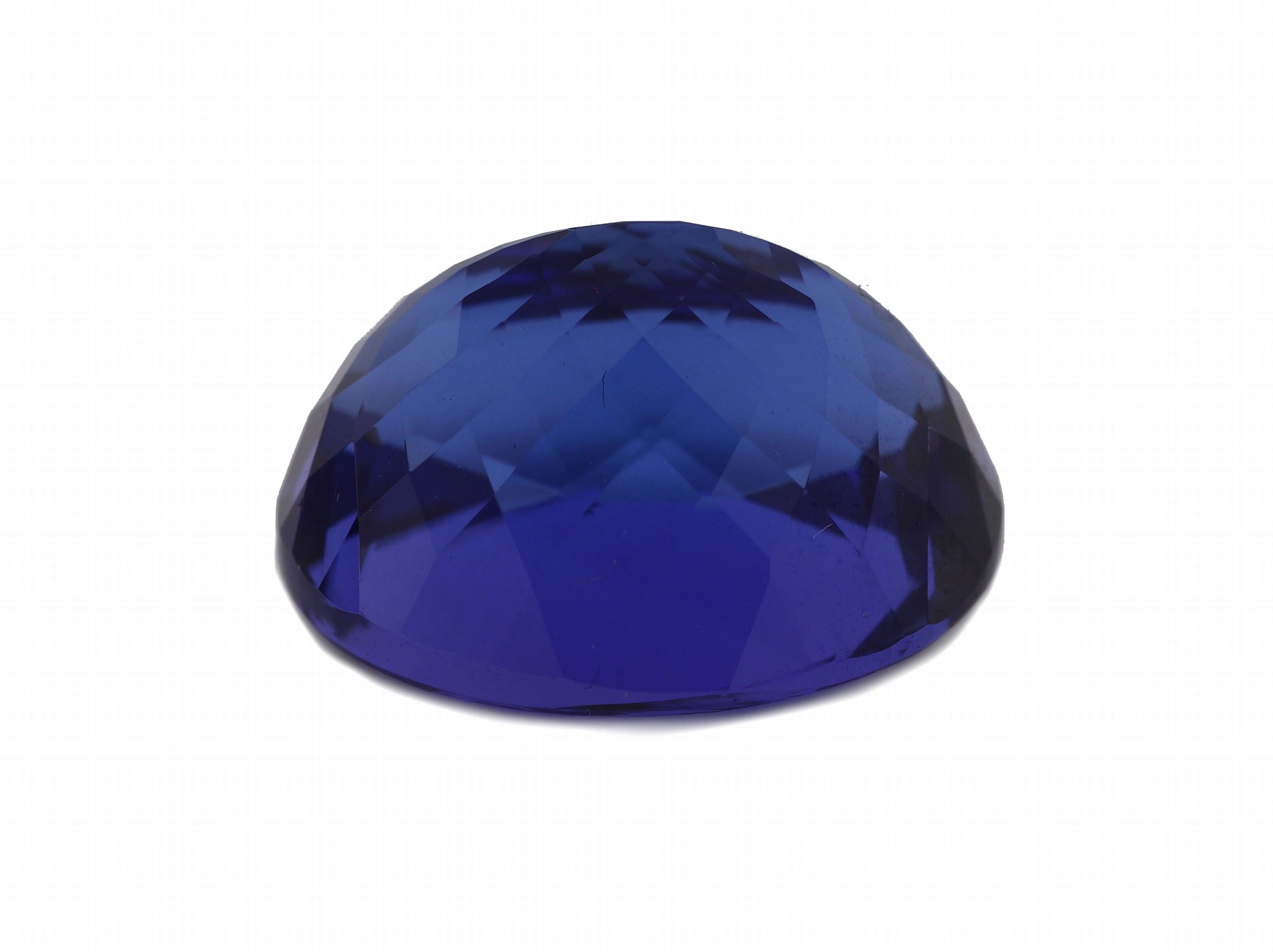 Detail b: Loser Tansanit, 18.11 ct, 13.59 x 17.10 x 10.45 mm, ovalfacett., sehr schöne Farbe, Wertgutachten über 23500 EUR anbei