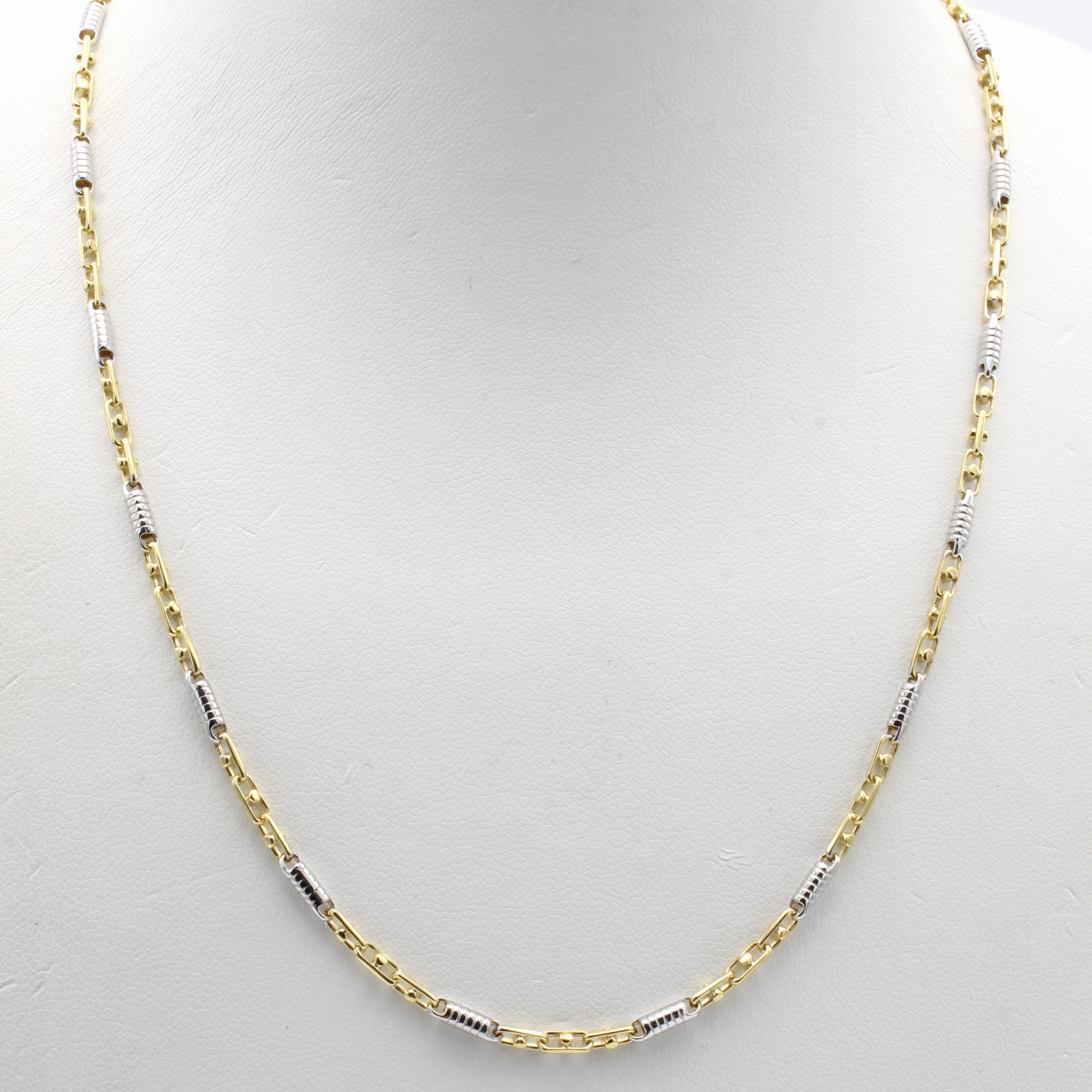 Image 27048193 - Collier ´Monte Carlo´, GG/WG 585/000, WG- Zwischenteile in Form von Spiralen, ...