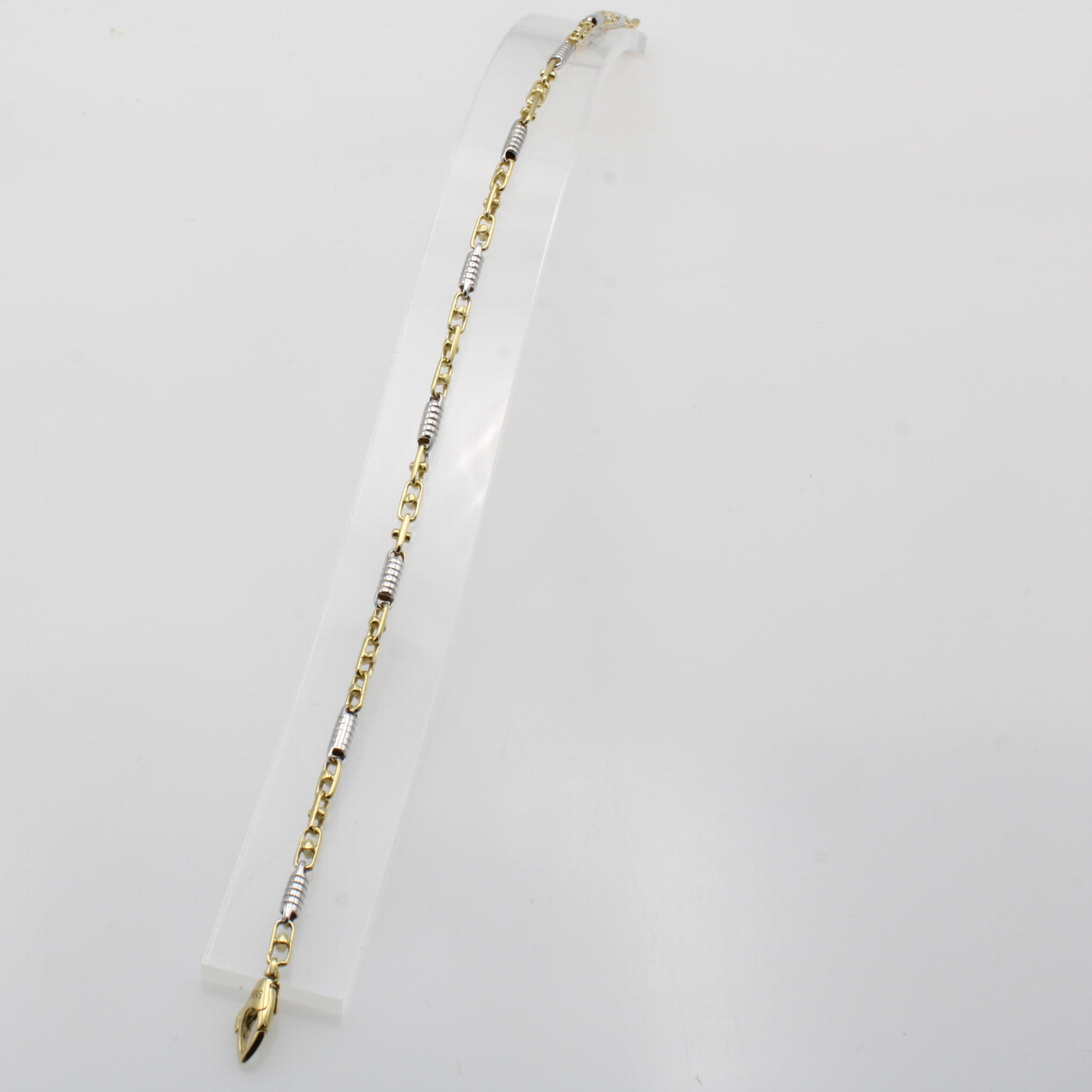 Image 27048194 - Armband ´Monte Carlo´, GG/WG 585/000, WG- Zwischenteile in Form von Spiralen, ...