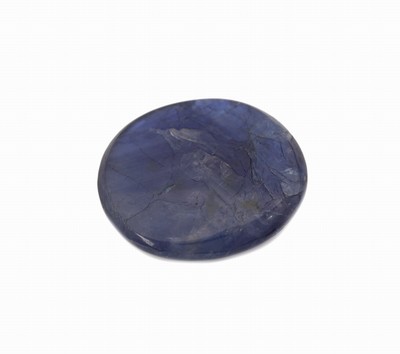 27048121a - Loose star sapphire, 19.90 ct , cabochon, 18.27 x 17.07 x 5.80 mm, origin Mogok/Myanmar, ...