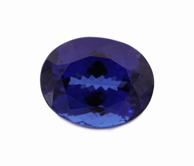 Image Loser Tansanit, 18.11 ct, 13.59 x 17.10 x 10.45 mm, ovalfacett., sehr schöne Farbe, ...