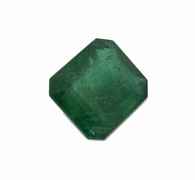 27048131a - Loser Smaragd, 11.63 ct, oktagonaler Treppenschliff, 15.6 x 13.6 x 6.9 mm, ...