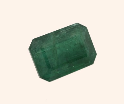27048134a - Loser Smaragd, 11.13 ct, 15.8 x 11.1 x 7.9 mm,oktagonaler Treppenschliff, Herkunft ...