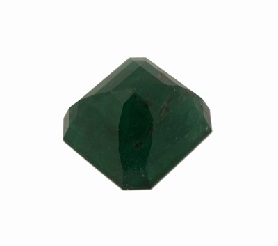 27048135b - Loser Smaragd, 14.54 ct, 13.8 x 14.4 x 9.3 mm, oktagonaler Treppenschliff, Herkunft ...