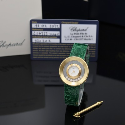 Image CHOPARD Damenarmbanduhr Happy Diamonds in GG 750/000 Referenz 20/6923, quarz, massives, ...