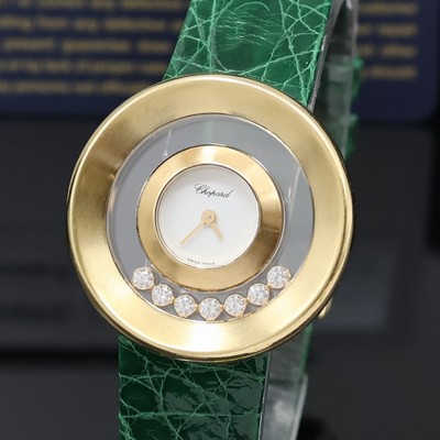 27048173b - CHOPARD Damenarmbanduhr Happy Diamonds in GG 750/000 Referenz 20/6923, quarz, massives, ...
