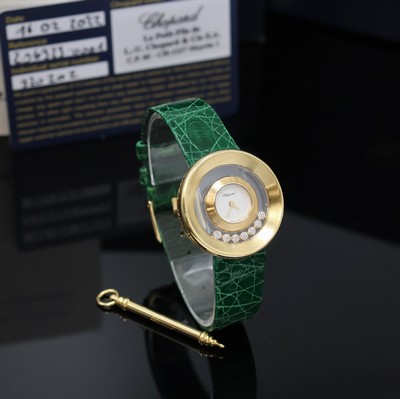 27048173c - CHOPARD Damenarmbanduhr Happy Diamonds in GG 750/000 Referenz 20/6923, quarz, massives, ...