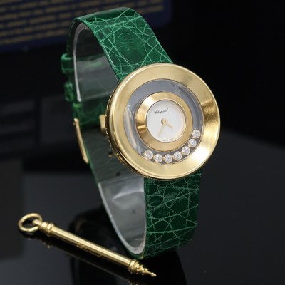 27048173d - CHOPARD Damenarmbanduhr Happy Diamonds in GG 750/000 Referenz 20/6923, quarz, massives, ...