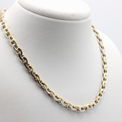 Image Massive Ankerkette, GG/WG 585/000, WG- Glieder z.T. feinsatiniert, Karabinerschl., L. ...