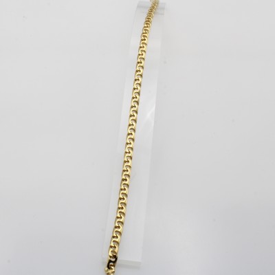 Image Armband im Phantasiemuster, GG 585/000, Karabinerschl., B. ca. 4 mm, L. ca. 21 cm