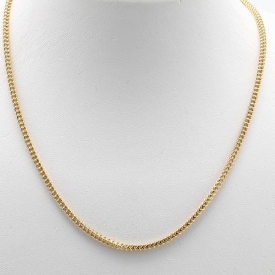 Image Collier im Francomuster, GG 585/000, Kara- binerschl., B. ca. 2 mm, L. ca. 50 cm