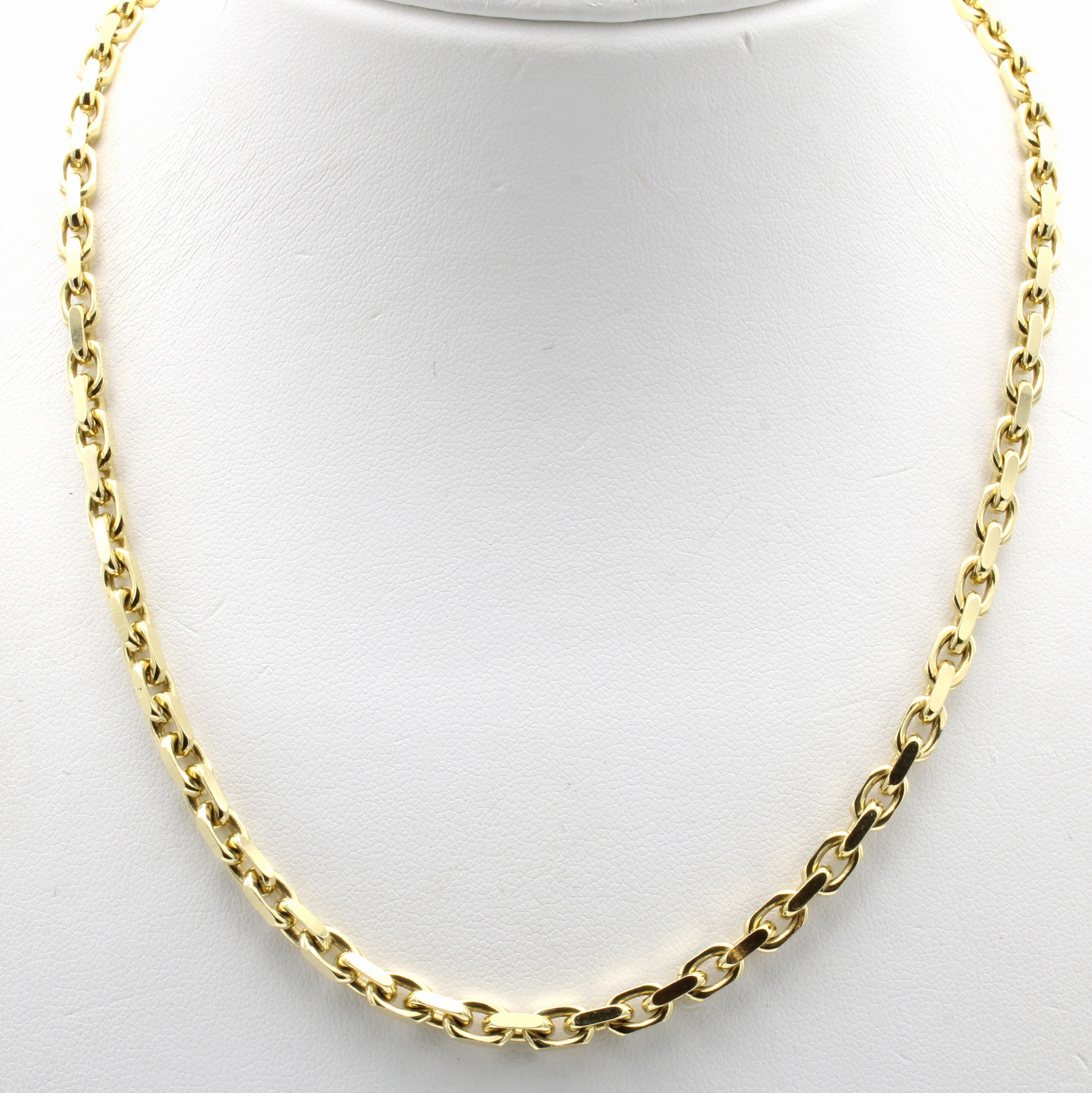 Image 27048204 - Massive Ankerkette, GG 585/000, Karabiner- schl., B. ca. 4 mm, L. ca. 50 cm