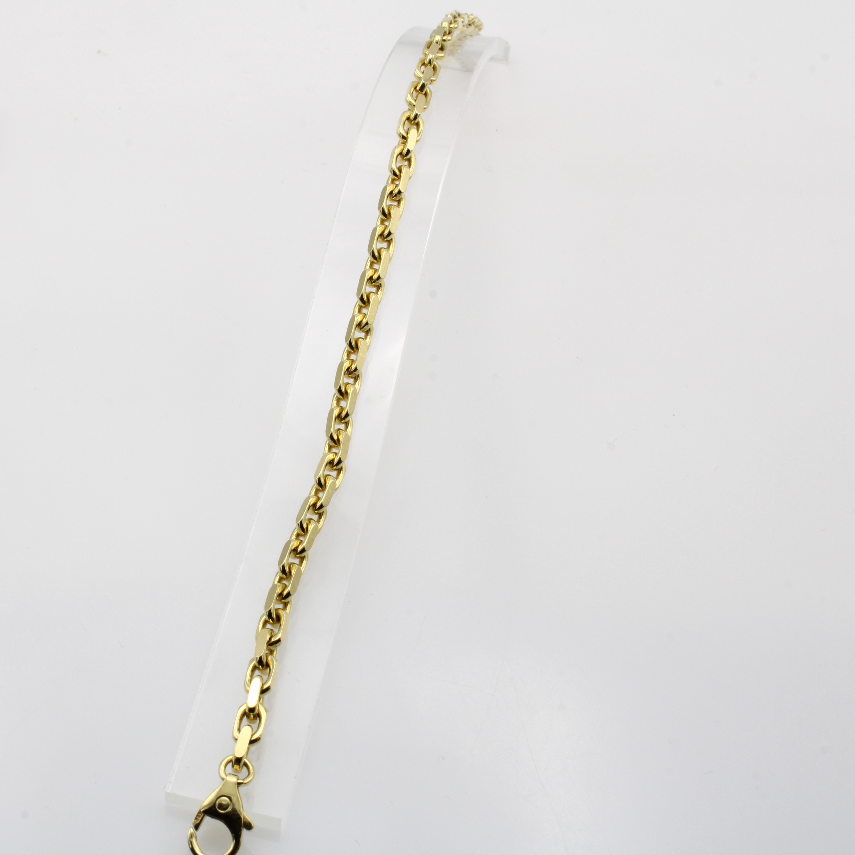 Image 27048205 - Massives Ankerarmband, GG 585/000, Karabi- nerschl., B. ca. 4 mm, L. ca. 21 cm