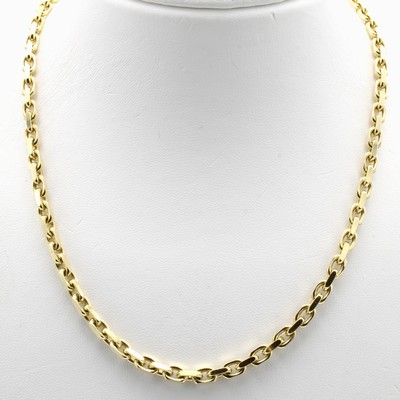 Image Massive Ankerkette, GG 585/000, Karabiner- schl., B. ca. 4 mm, L. ca. 50 cm