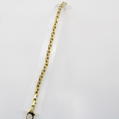 Image Massives Ankerarmband, GG 585/000, Karabi- nerschl., B. ca. 4 mm, L. ca. 21 cm