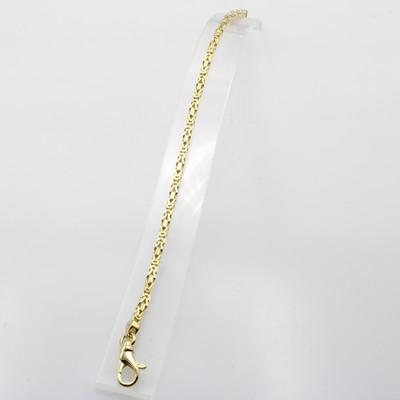 Image Massives Königskettenarmband, GG 585/000, Karabinerschl., B. ca. 2.5 mm, L. ca. 19 cm