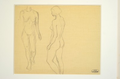 Image Andre Derain, 1880-1954, Akt-Studie auf 3 Blättern, 4 Studien weiblicher Akte in ...