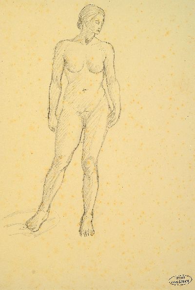 27048241c - Andre Derain, 1880-1954, Akt-Studie auf 3 Blättern, 4 Studien weiblicher Akte in ...