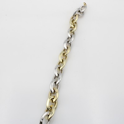 Image Armband, GG/WG 585/000, ovale Glieder ca. 10 mm, Karabinerschl., L. ca. 19 cm