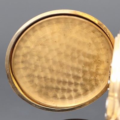 27048427f - Savonette Herrentaschenuhr in RG 585/000, Schweiz um 1910, guill. 2-Deckel Goldgeh., ...