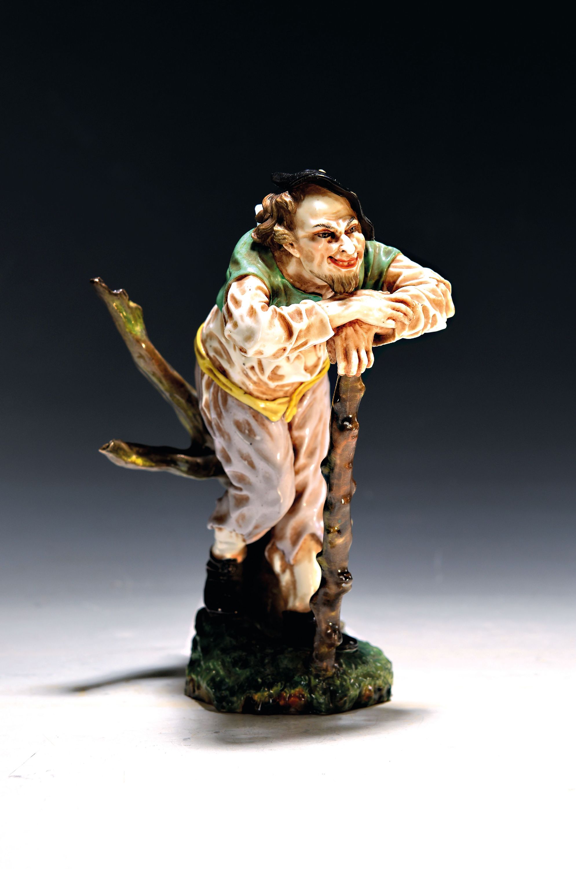 Image 27048556 - Skulptur eines Bettlers, ´Der Landstreicher´, Passau aus Höchster Originalform, um 1925, ...