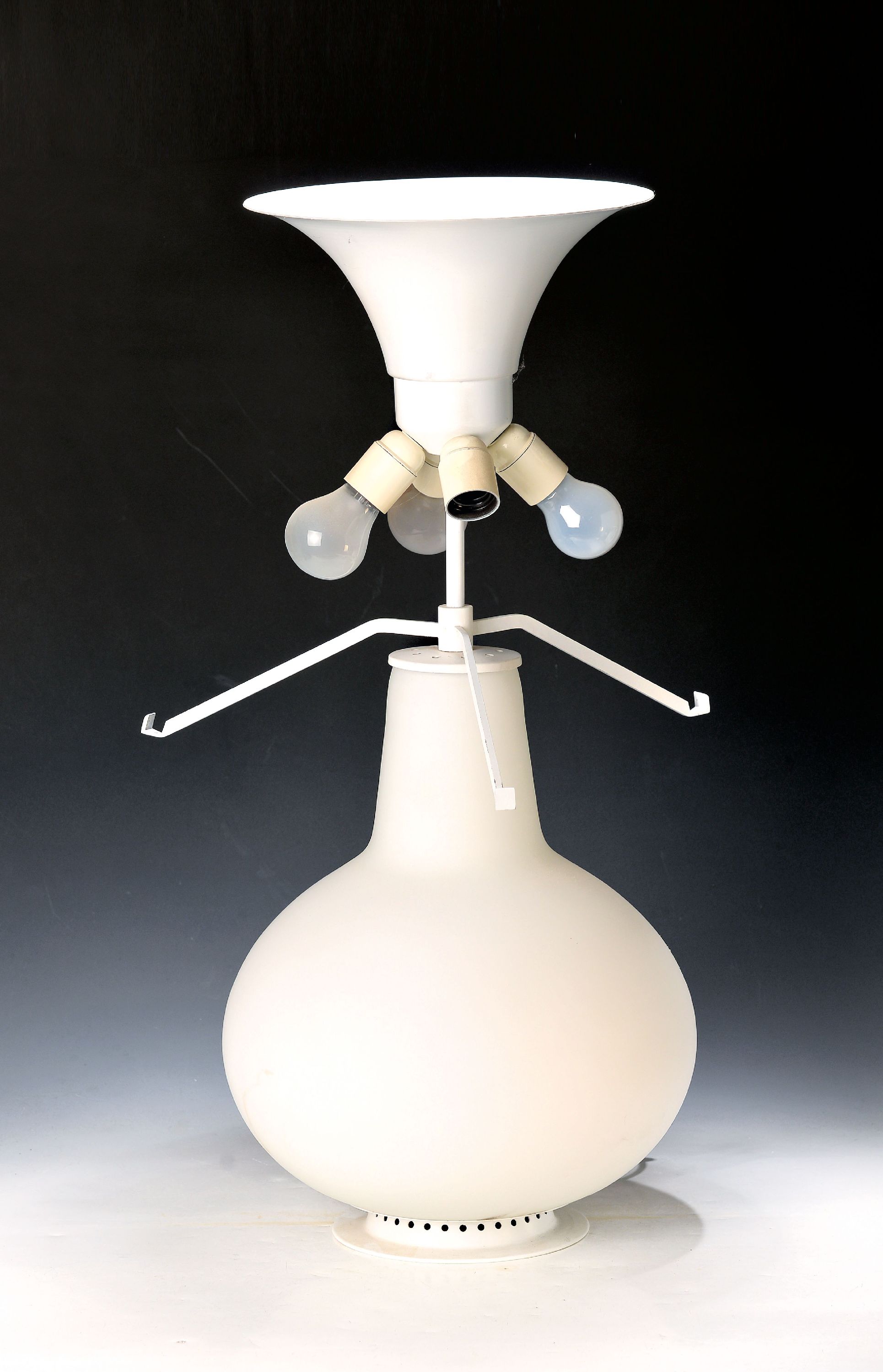 Image 27048572 - Große 80cm Fontana Arte Tischlampe, Entwurf Max Ingrand, Milano-Roma, wohl 70er Jahre, ...