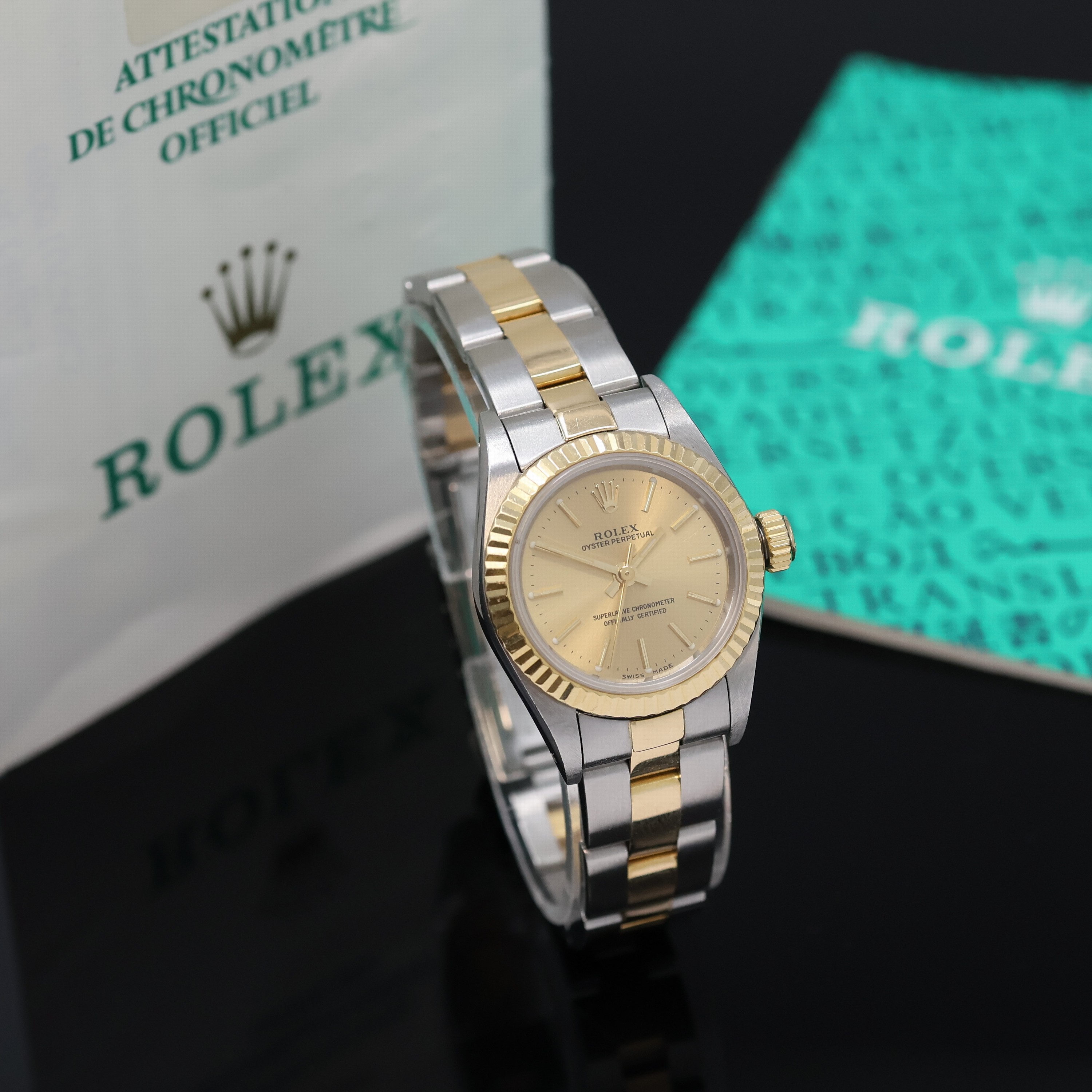 Image 27048597 - ROLEX Damenarmbanduhr Oyster Perpetual Referenz 67193, Automatik, LC 100, X-Serie, ...