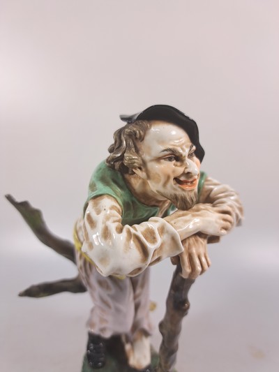27048556e - Skulptur eines Bettlers, ´Der Landstreicher´, Passau aus Höchster Originalform, um 1925, ...